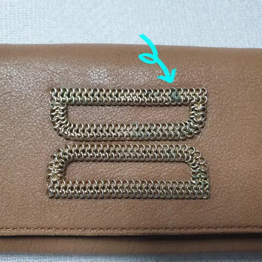 [BUNJANG] Daks Camel Leather Long Wallet / 닥스 캐멀색 여성 장지갑