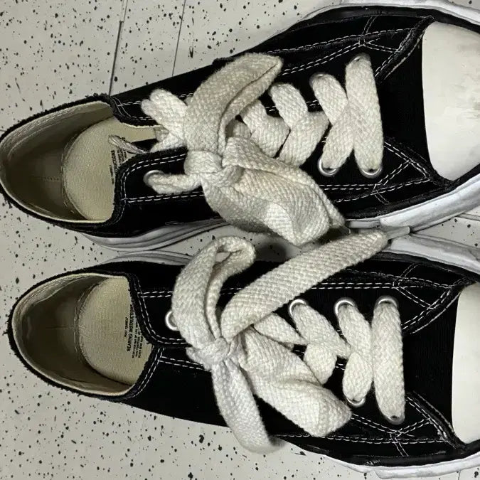 [BUNJANG] MMY Maison Mihara Yasuhiro Black Sneakers / MMY 메종 미하라 야스히로 블랙 스니커즈 42