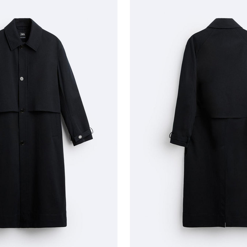 [BUNJANG] Zara Twill Trench Coat Navy / M)자라 트윌 트렌치 코트 네이비 판매