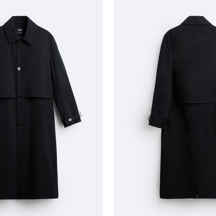 [BUNJANG] Zara Twill Trench Coat Navy / M)자라 트윌 트렌치 코트 네이비 판매