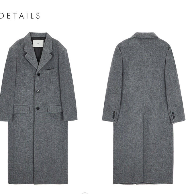 [BUNJANG] DUNST Two-Way Three-Button Merino Wool Coat Mélange Gray / M)던스트 투 웨이 쓰리버튼 메리노 울 코트 멜란지 그레이 판매