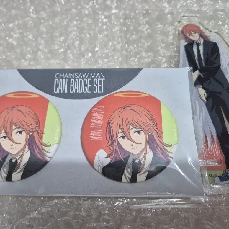 [BUNJANG] Chainsaw Man Angel Acrylic &amp; Can Badge / 체인소맨 천사의 악마 무빅 아크릴 &amp; 캔뱃지