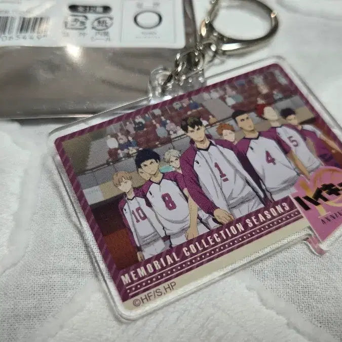 [BUNJANG] Haikyuu!! 10th Anniversary Shiratorizawa Keychain / 하이큐 10주년 키링 시라토리자와