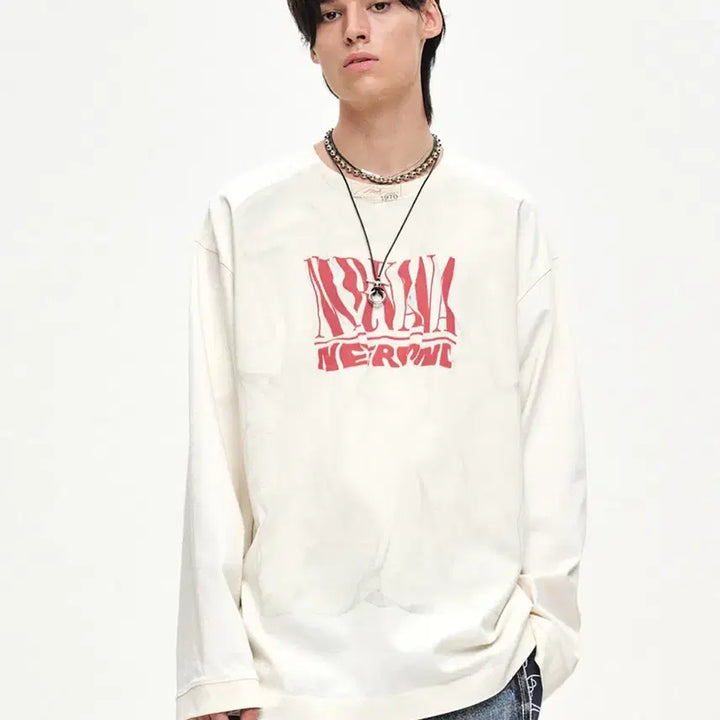 [BUNJANG] MMIC Cut Long Sleeve Cream / MMIC 커트 롱슬리브 크림