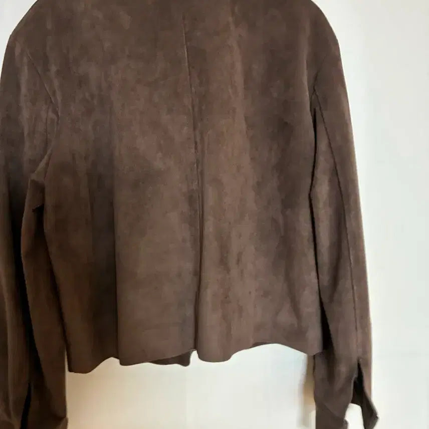 [BUNJANG] Faux Suede Zip-Up Jacket / 인조 스웨이드 집업쟈켓