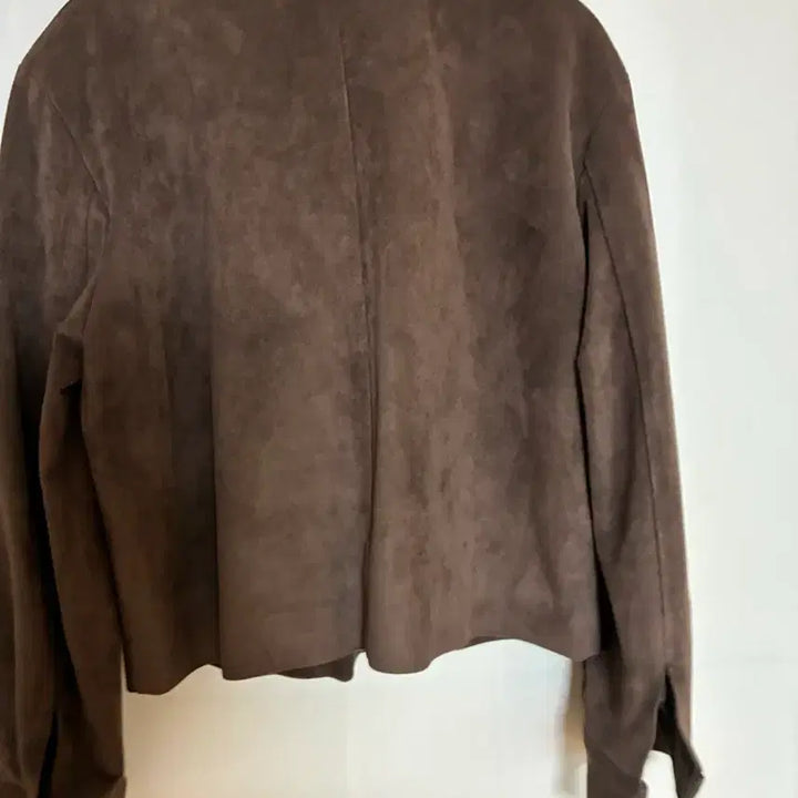 [BUNJANG] Faux Suede Zip-Up Jacket / 인조 스웨이드 집업쟈켓