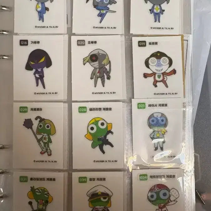 [BUNJANG] Keroro Ttibueseel Sticker Bundle Set / 케로로 띠부씰!! 일괄 !!