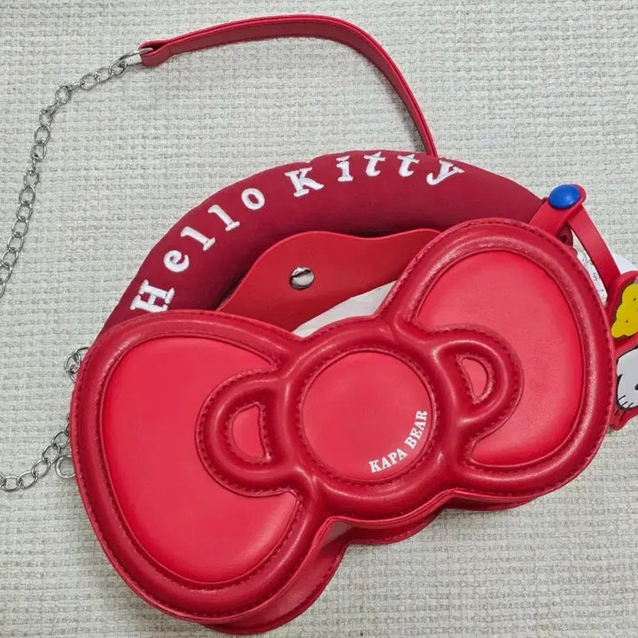 [BUNJANG] Hello Kitty Ribbon Mini Chain Tote Bag / 헬로키티 리본가방 미니 체인 토트백