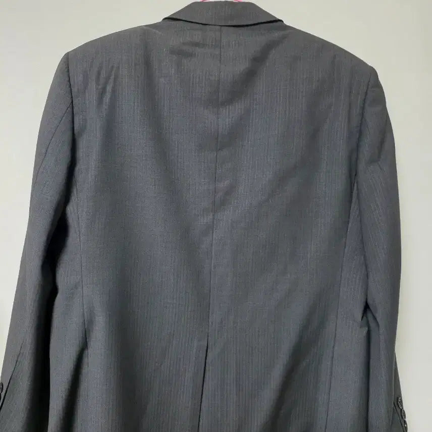 [BUNJANG] Parkland Gray Stripe Suit Jacket / 100 파크랜드(봄여름용) 찐그레이색 스트라이프 정장 자켓