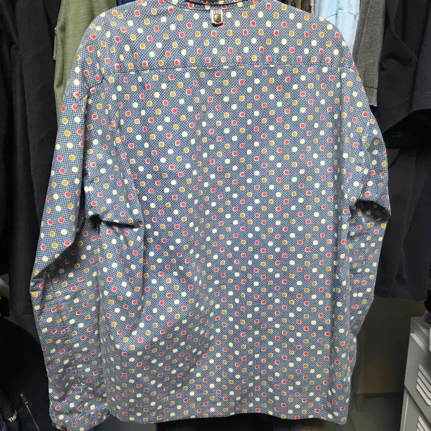 [SOLD OUT] 비즈빔 visvim 도트 풀오버 사이드라인절개 셔츠size(3)