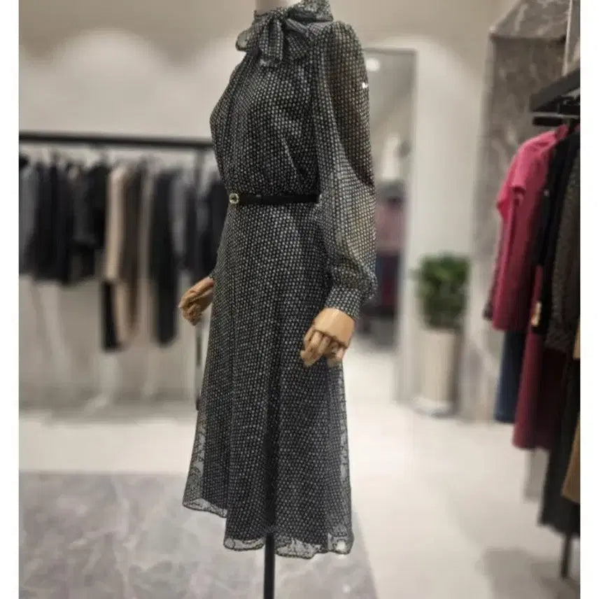[BUNJANG] MOJO.S.FINE Chiffon Scarf Neck Dress Size 55 / 새상품) 모조에스핀 원피스 55