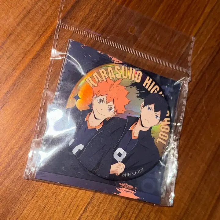 [SOLD OUT] 하이큐 히나타 카게야마 홀로그램 캔 뱃지