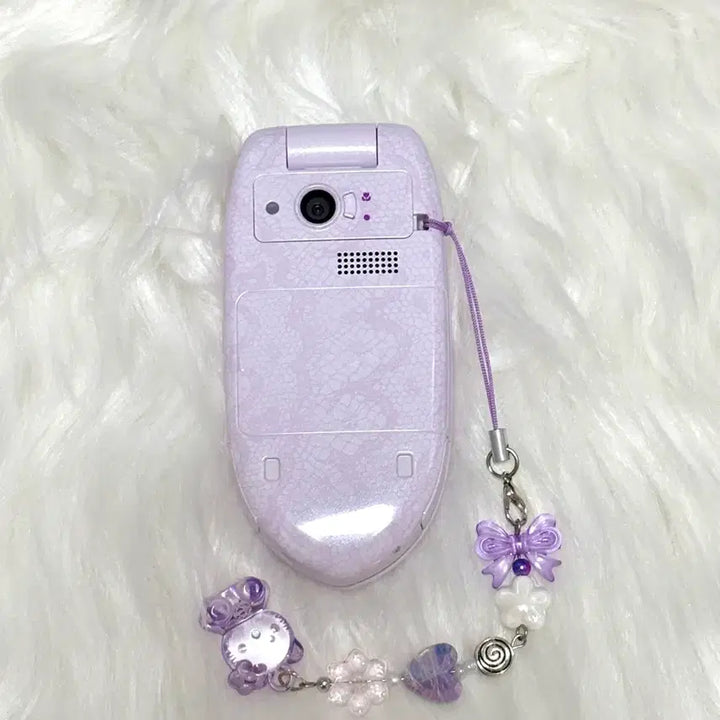 [BUNJANG] Docomo Paisley Pattern Lavender Classic Mock-up Folder Phone / 도코모 페이즐리 패턴라벤더 고전 목업폰 폴더폰