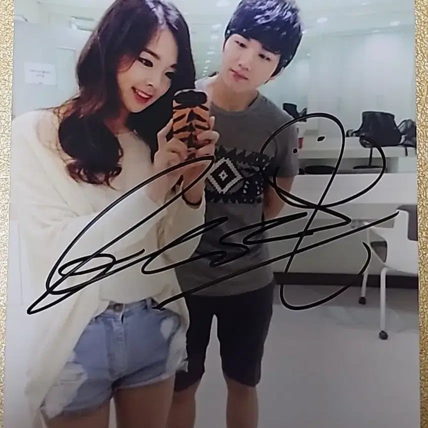 [BUNJANG] Ahn Da-eun Autographed Photo / 안다은 친필 사진 싸인