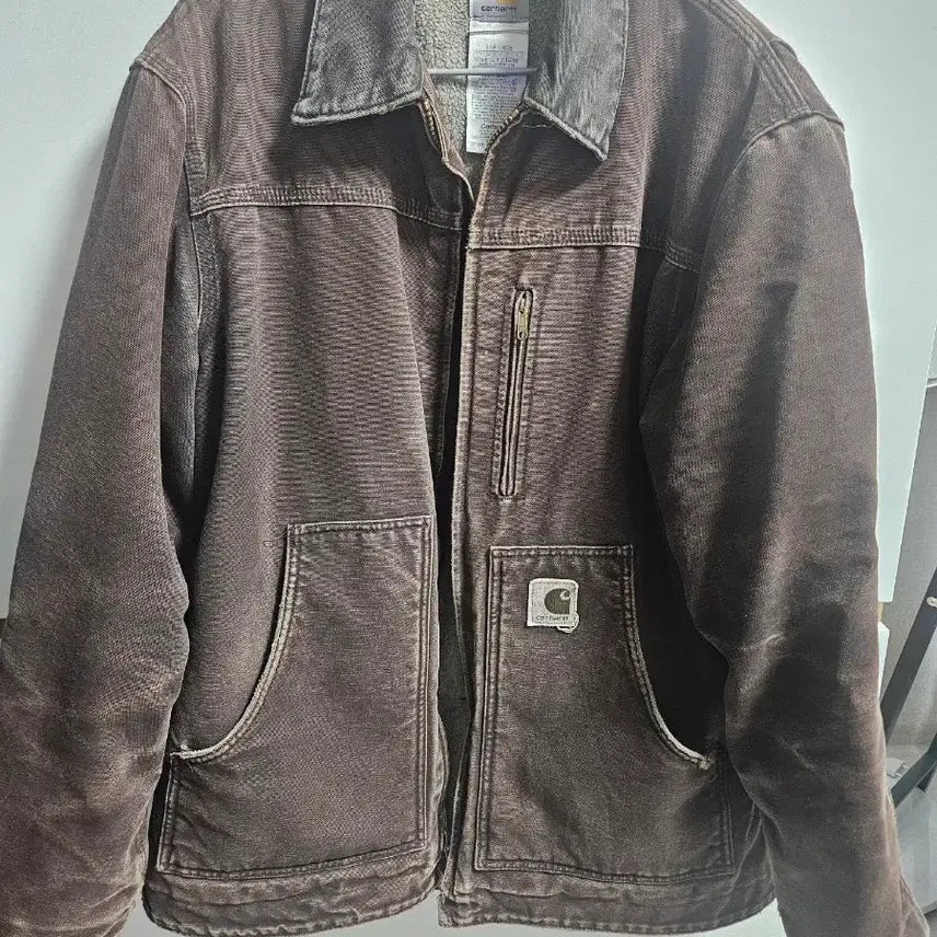 [BUNJANG] Carhartt C61 Brown Washed Lined Jacket / 칼하트 자켓