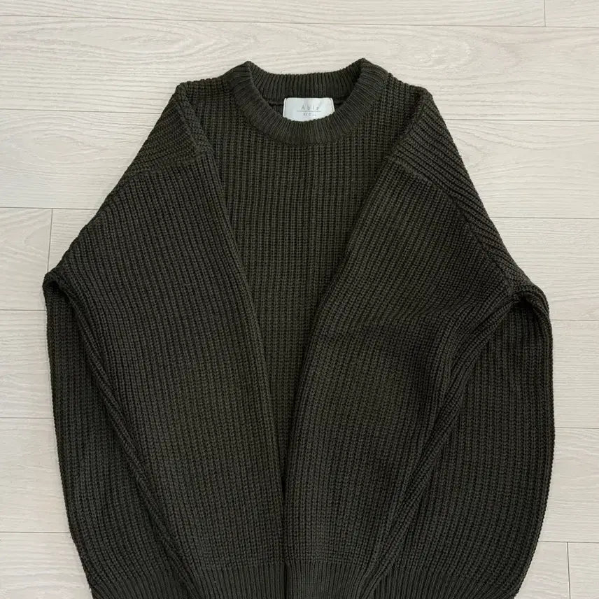 [BUNJANG] Khaki Knit Sweater / 보세 카키색 니트
