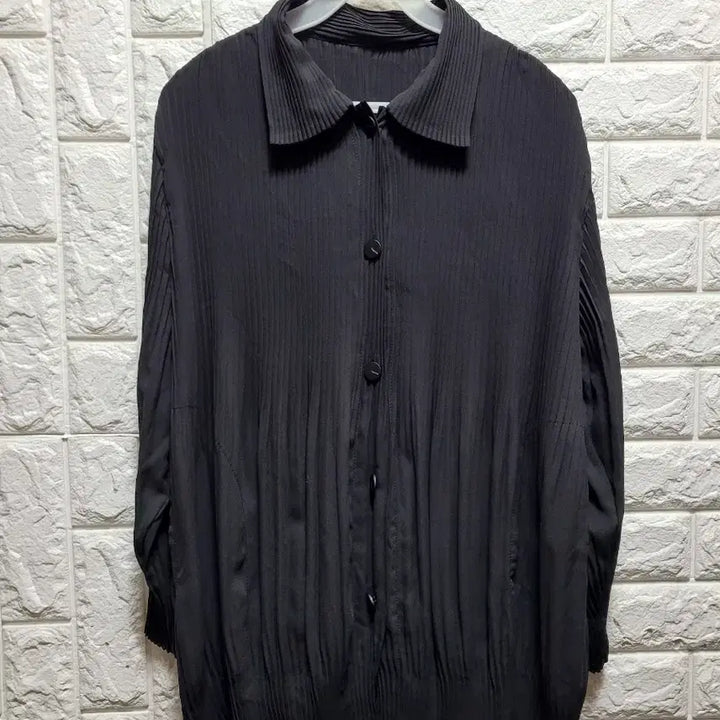 [BUNJANG] Pleats Mi Pleated Collar Jacket / 플리츠미 플리츠 주름 카라 자켓