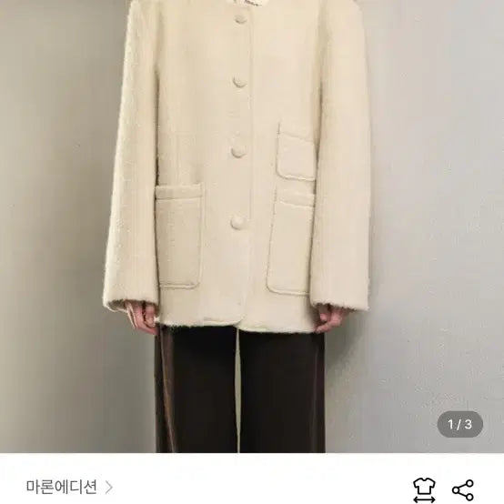 [BUNJANG] Marron Edition Half Coat Jacket / 마론에디션 자켓 하프코트