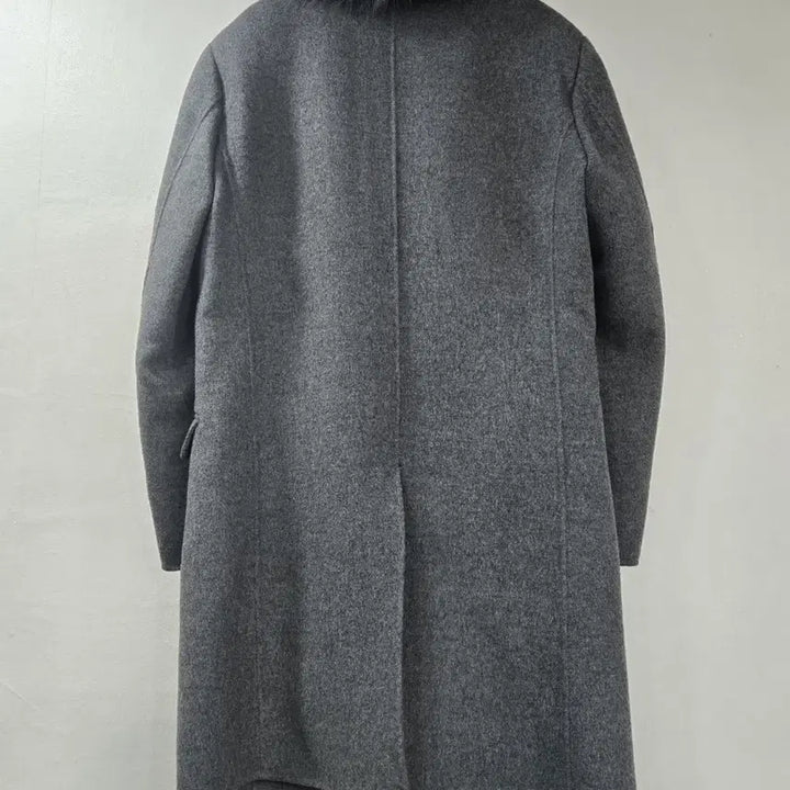[BUNJANG] Jeong Uk Jun Fox Fur Wool Long Coat / 정옥준 디자이너) 폭스 울 롱코트