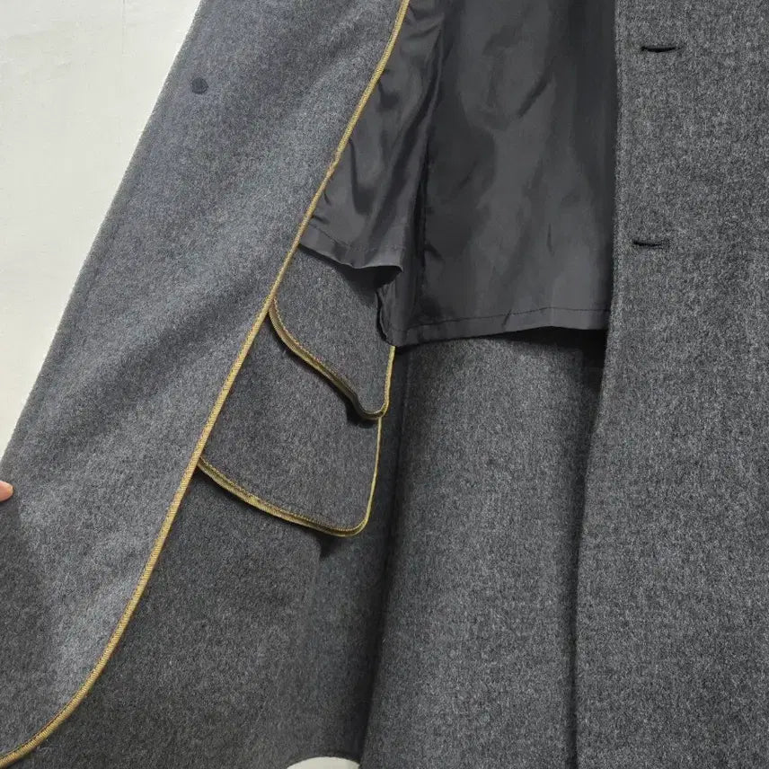[BUNJANG] Jeong Uk Jun Fox Fur Wool Long Coat / 정옥준 디자이너) 폭스 울 롱코트