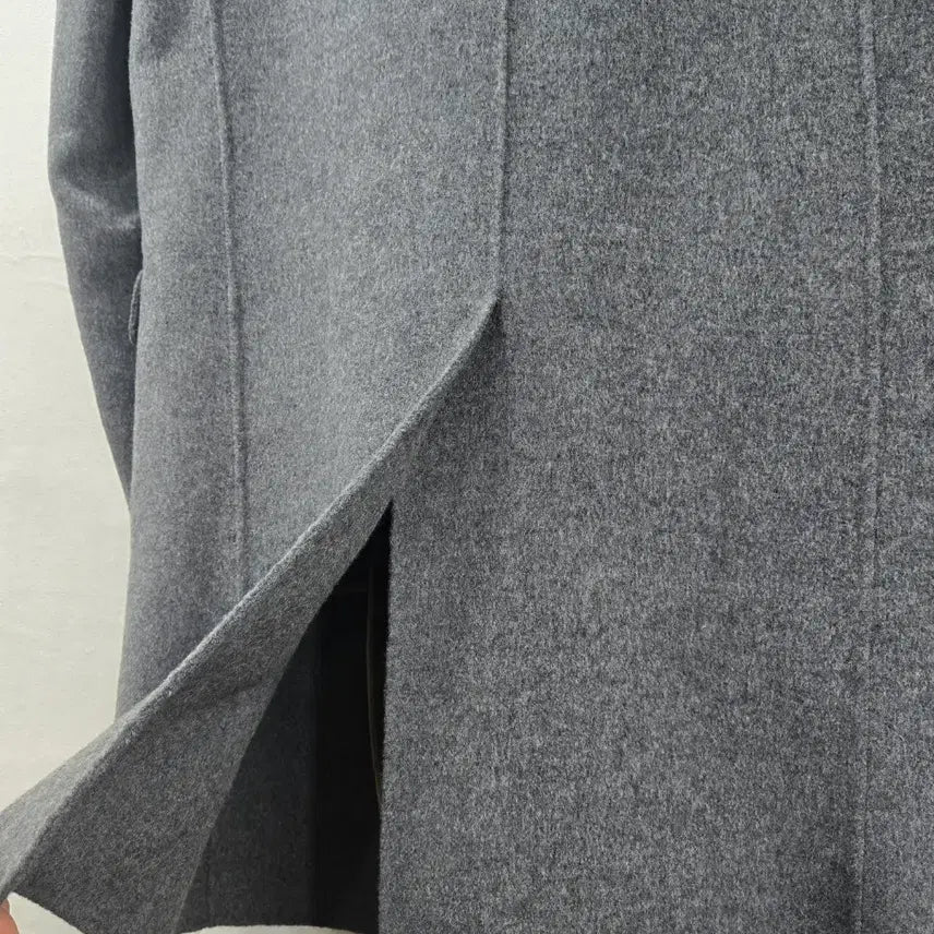 [BUNJANG] Jeong Uk Jun Fox Fur Wool Long Coat / 정옥준 디자이너) 폭스 울 롱코트
