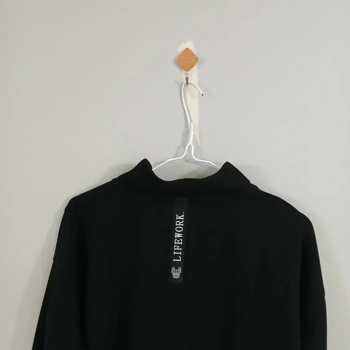 [BUNJANG] LifeWork Black Half-Zip One-Piece Dress / 라이프워크 블랙 반집업 원피스 정품 free