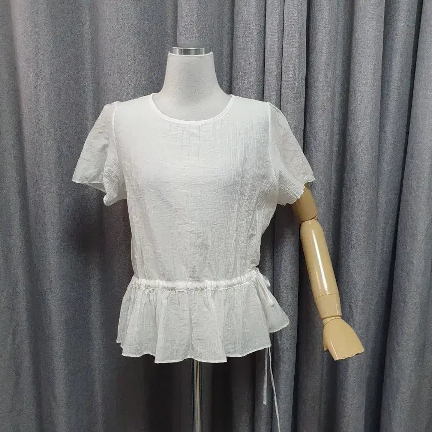 [BUNJANG] Sheer White Vintage Blouse / 쉬어 화이트 블라우스