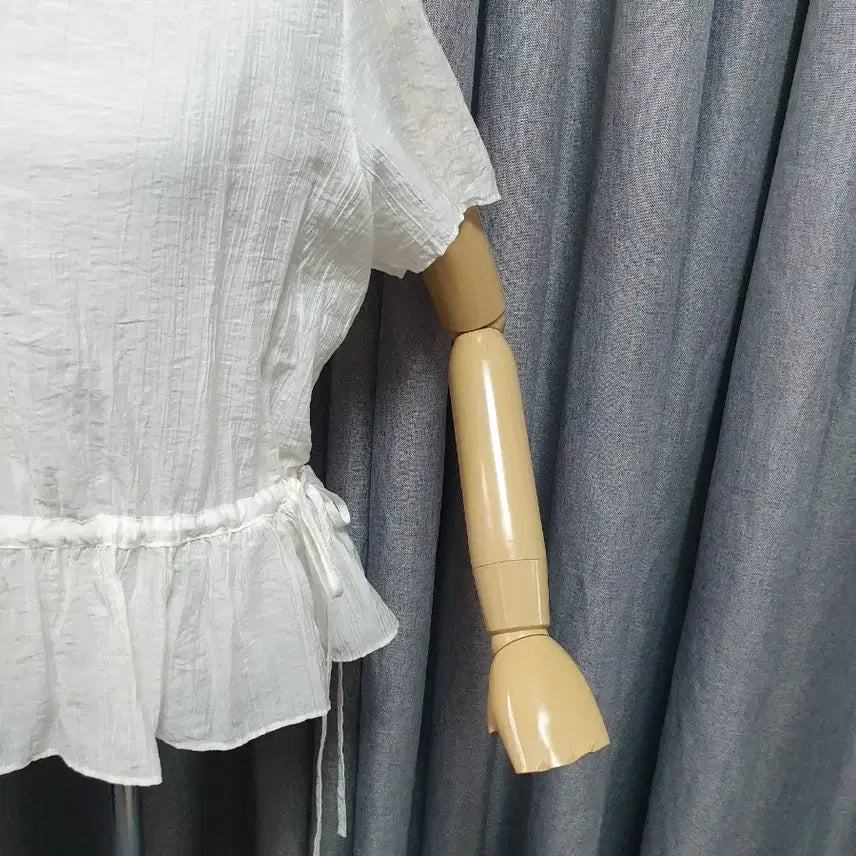 [BUNJANG] Sheer White Vintage Blouse / 쉬어 화이트 블라우스