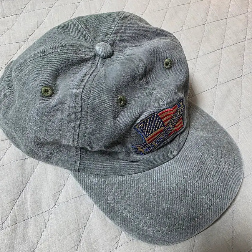 [BUNJANG] NRA Vintage Golden Eagle 6-Panel Washed Ball Cap / [OS] 빈티지 NRA 플래그 골든 이글 6패널 볼캡 ver 워싱