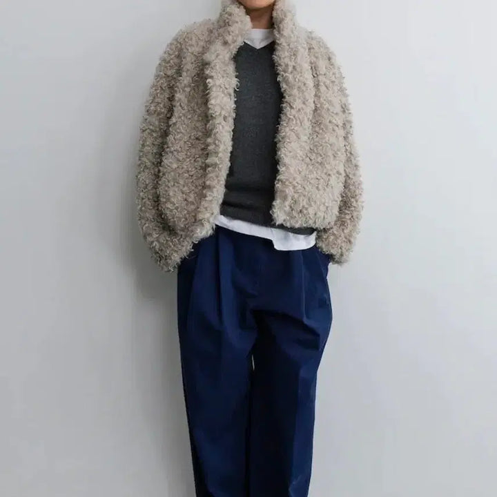 [BUNJANG] The Aperture Fur Jacket (Ash) / 디애퍼처 퍼자켓 (ash)