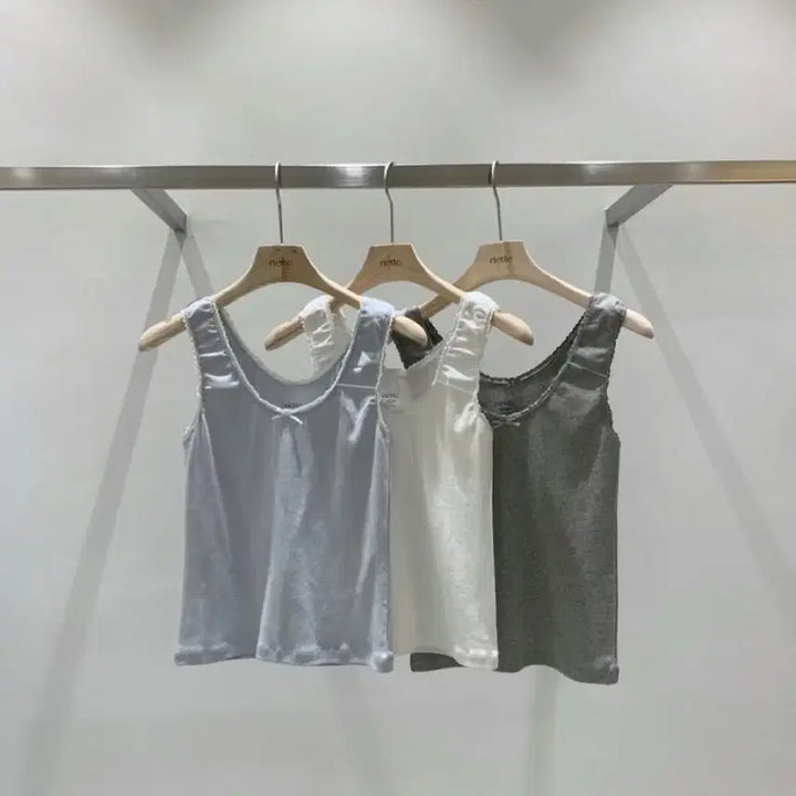 [BUNJANG] Lietz Rize Sleeveless Top Ivory / 리에뜨 리즈 슬리브리스 민소매 아이보리