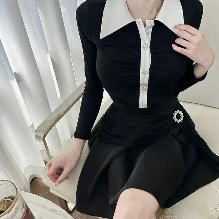[BUNJANG] Drape Cubic Silk Mini Skirt / [새상품/고퀄/수입의류]드레이프 큐빅 실크 미니 스커트