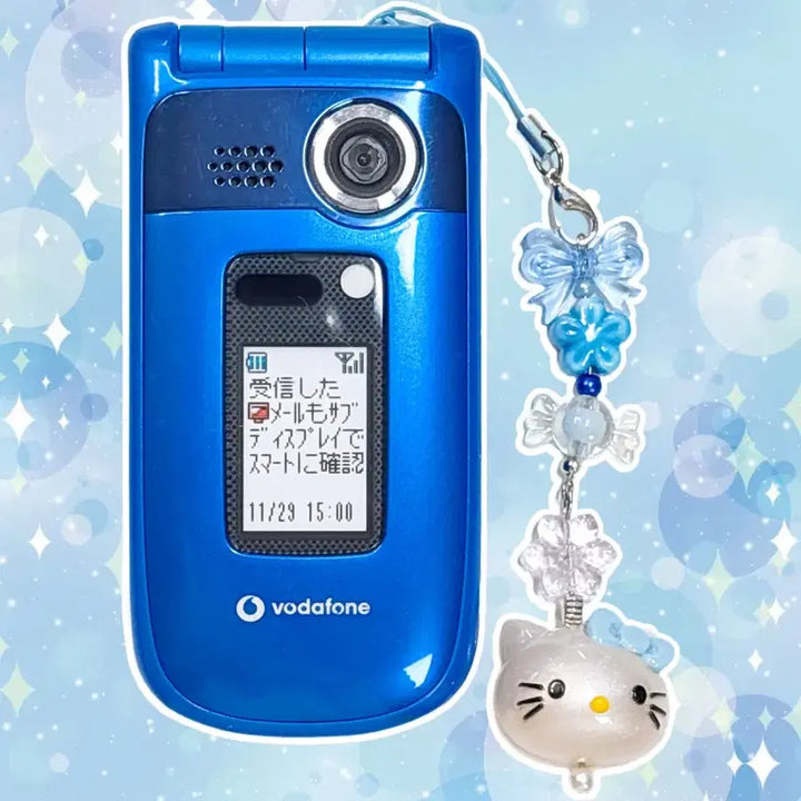 [BUNJANG] Vodafone Ultramarine Blue Mockup Phone Model / 일본 고전폰 보다폰 울트라마린블루 목업폰 모형촌