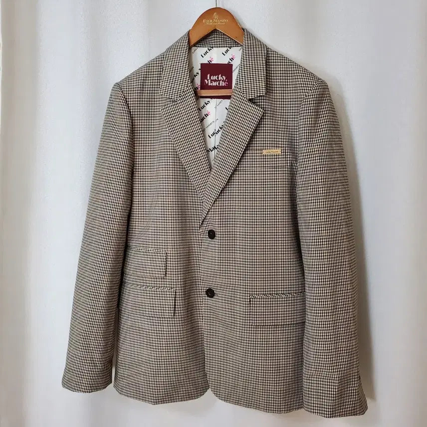 [BUNJANG] Lucky Marche Polo Check Shirt / 럭키마르쉐 공용M 새옷수준
