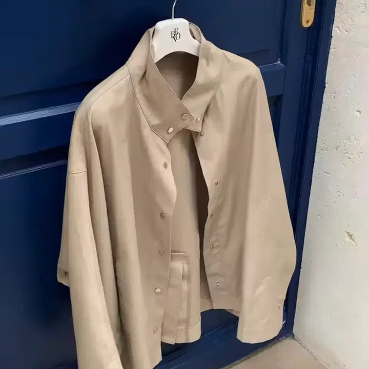 [BUNJANG] Bron Cape Short Trench Coat / 브론 케이프 숏 바바리