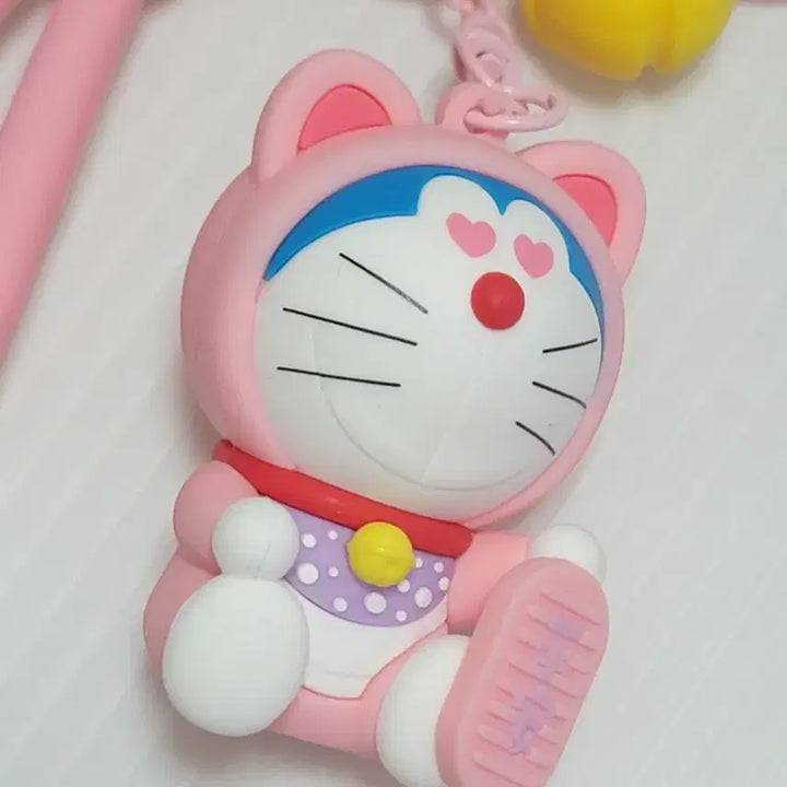 [BUNJANG] Doraemon Pink Keyring Key Holder / 도라에몽 핑크 키링 인형 키홀더