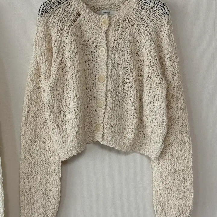 [BUNJANG] Knit Cardigan Ivory/Beige / 새제품  니트 짜임 가디건 아이보리/베이지
