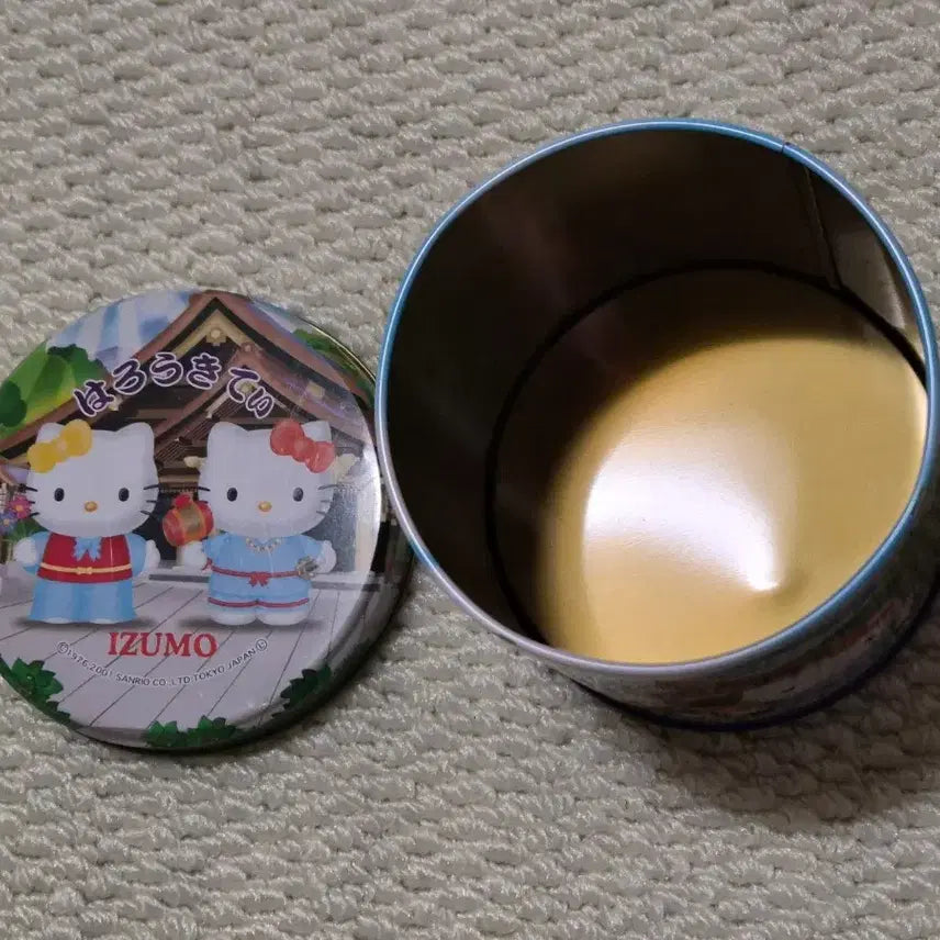 [BUNJANG] Hello Kitty Round Tin Case Container / 키티 원형 틴케이스 보관함