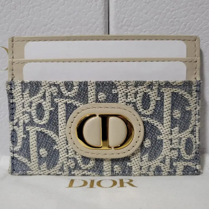 [BUNJANG] Dior Oblique Montaigne Card Holder / [유일매물/한정판] 디올 오블리크 몽테인 카드홀더 카드지갑 라이트 비스킷