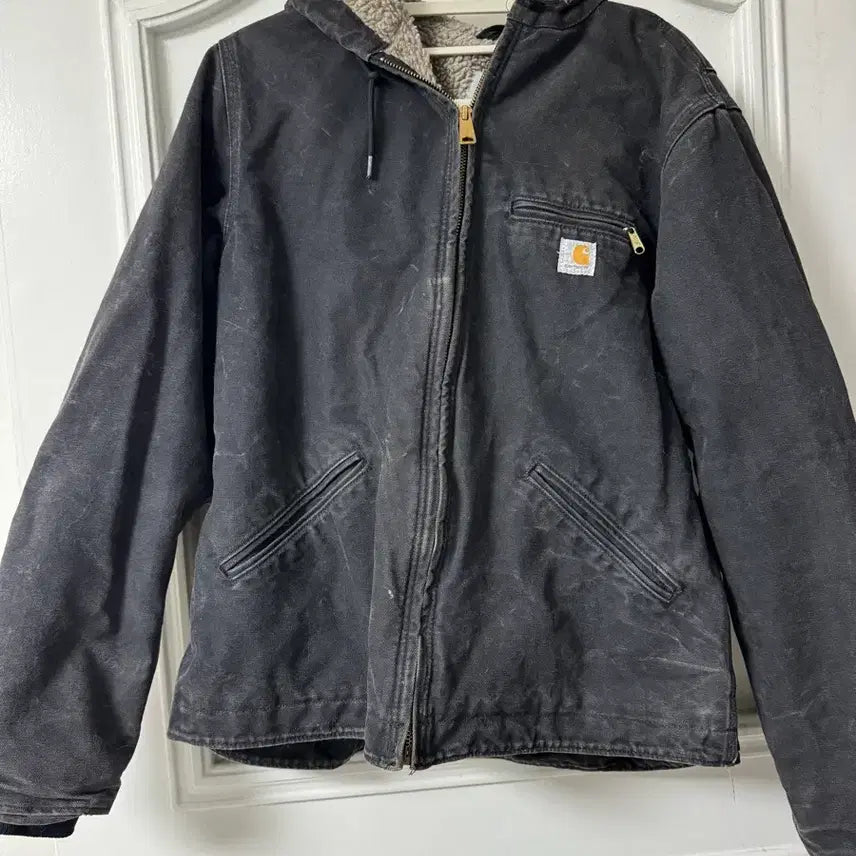 [BUNJANG] Carhartt Black Work Jacket / 칼하트 블랙 워크 자켓 털 안감