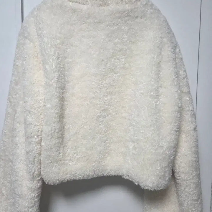 [BUNJANG] Ivory Short Fleece Jacket / 뽀글이 퍼 자켓