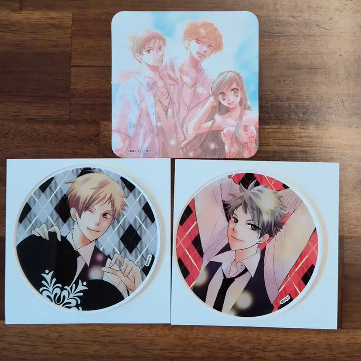 [SOLD OUT] 오란고교 호스트부 아크릴 코스터 히카루 카오루 인형 누이
