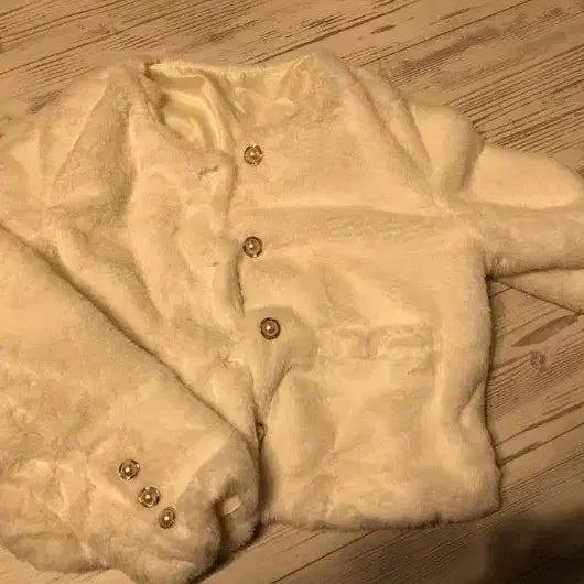 [BUNJANG] White Fur Jacket - Women&