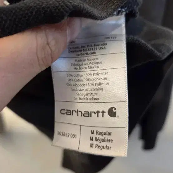 [BUNJANG] Carhartt Pocket Sweatshirt Black / 칼하트 포켓 맨투맨 블랙