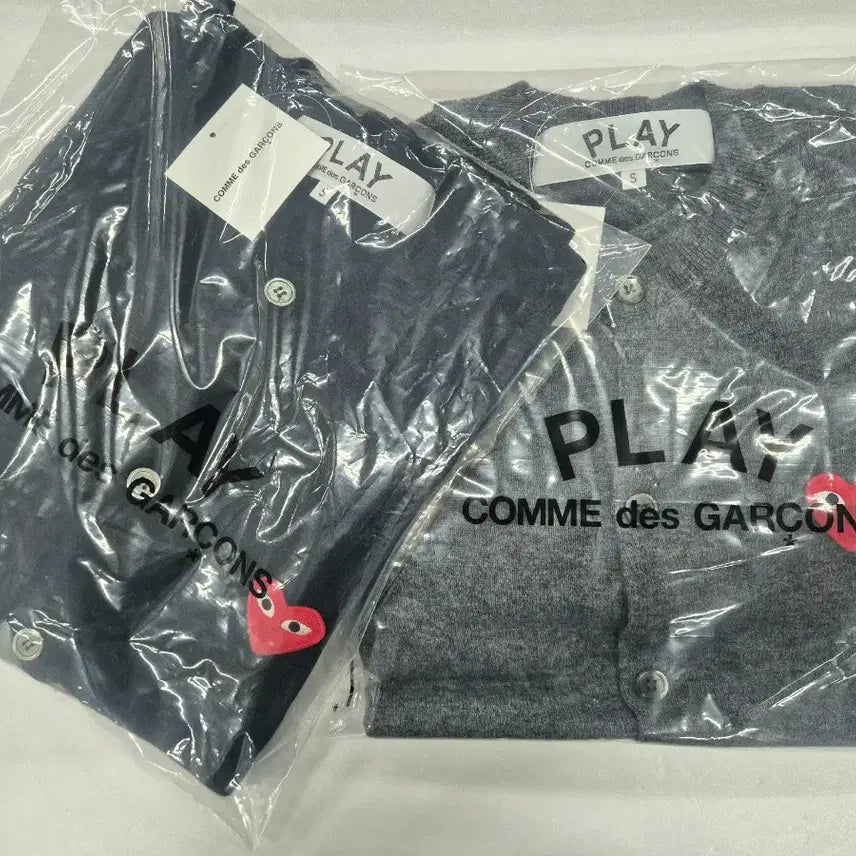 [BUNJANG] Comme des Garçons Play Cardigan Black/Gray / 꼼데가르송 플레이 가디건 블랙/회색