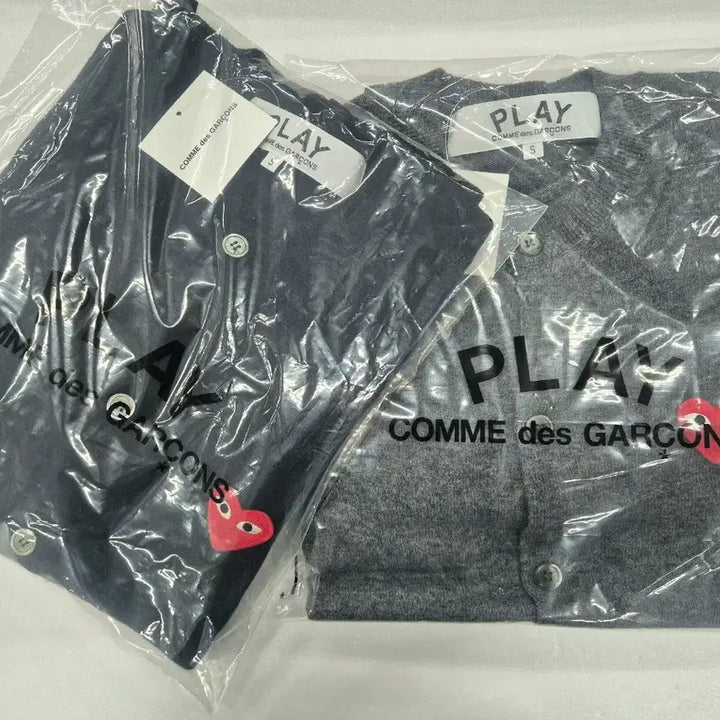 [BUNJANG] Comme des Garçons Play Cardigan Black/Gray / 꼼데가르송 플레이 가디건 블랙/회색