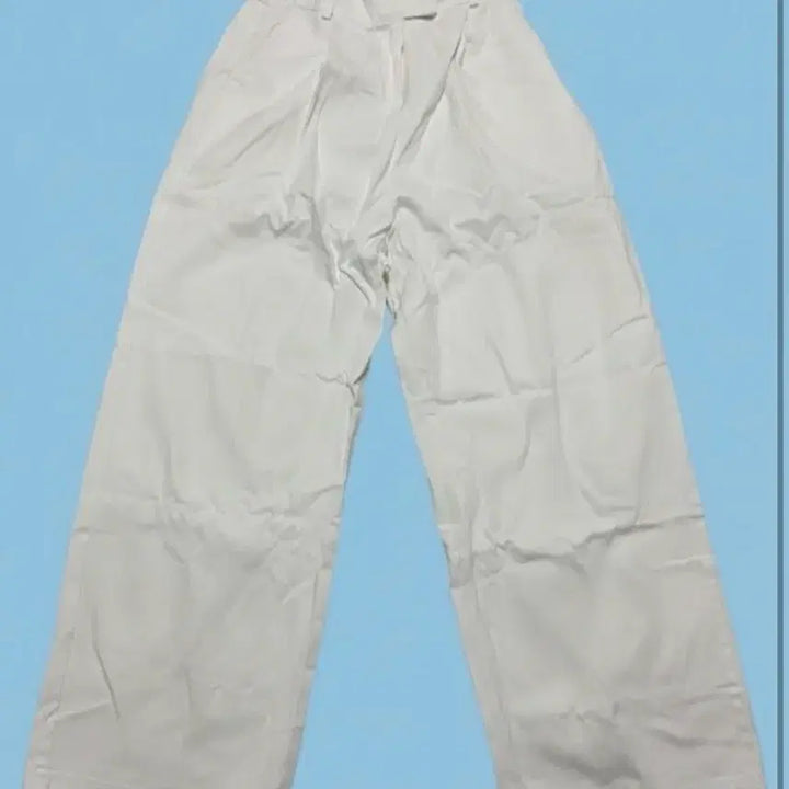 [BUNJANG] Naninggu White Wide-Fit Slacks Pants / 난닝구 화이트 슬랙스 팬츠