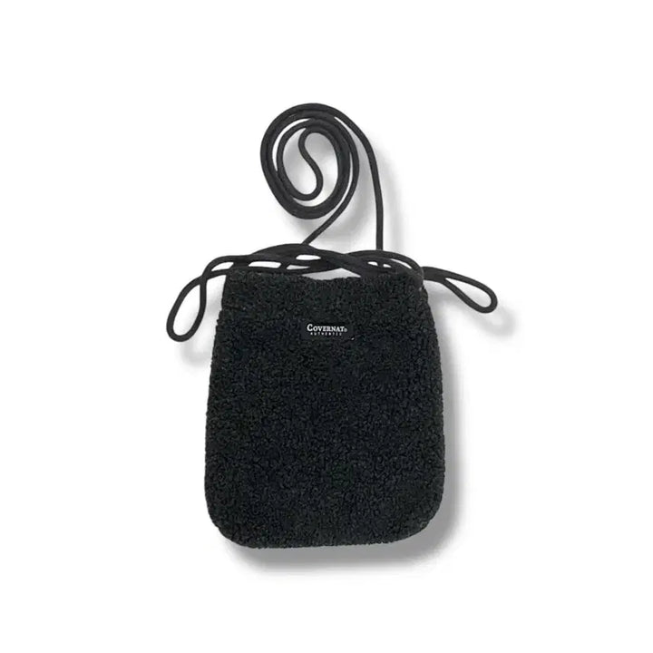 [BUNJANG] Covernat Boucle Mini Crossbody Pouch Bag / 커버낫 부클 뽀글이 미니 크로스백 파우치 가방