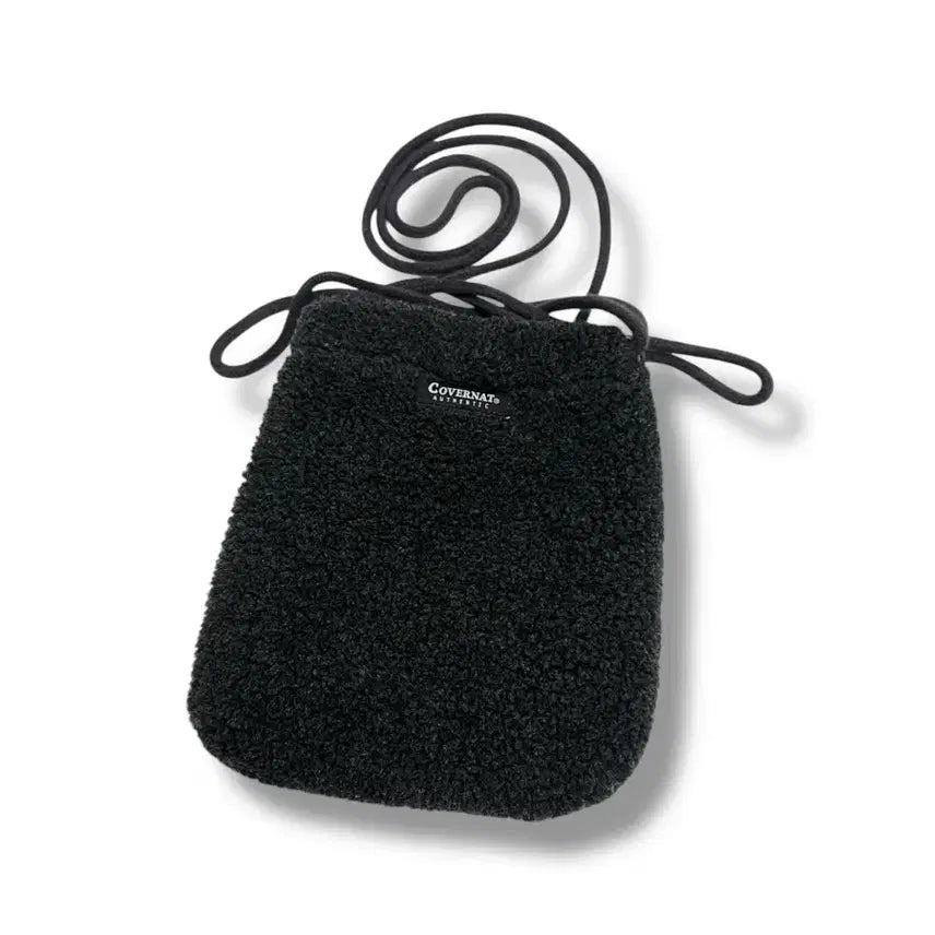 [BUNJANG] Covernat Boucle Mini Crossbody Pouch Bag / 커버낫 부클 뽀글이 미니 크로스백 파우치 가방