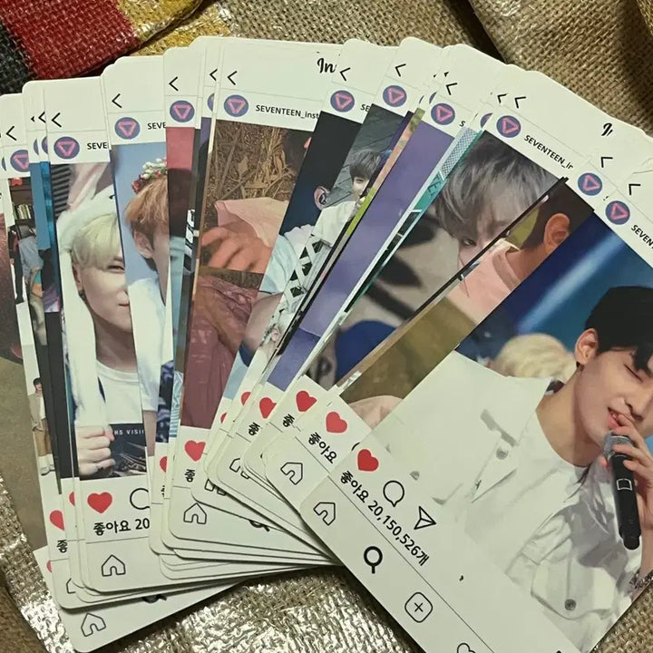[BUNJANG] Seventeen Instagram Double-Sided Card Bundle Set / 세븐틴 인스타그램 양면카드 (일괄